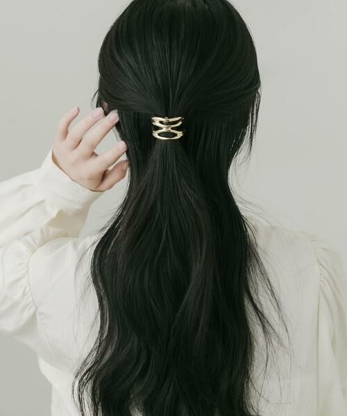 SMELLY / スメリー ヘアゴム・シュシュ | ニュアンスメタルラインヘアカフ | 詳細4