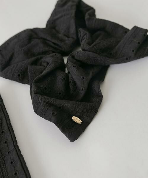 SMELLY / スメリー ヘアゴム・シュシュ | コットンレーススクエアシュシュ | 詳細1