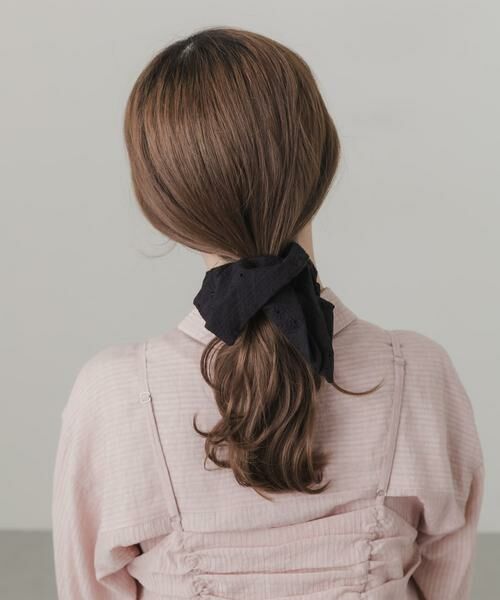 SMELLY / スメリー ヘアゴム・シュシュ | コットンレーススクエアシュシュ | 詳細3