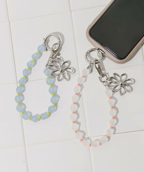 SMELLY / スメリー キーホルダー・ストラップ | カラービーズフラワーキーチェーン | 詳細3