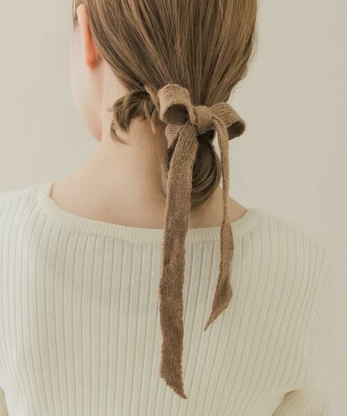 SMELLY / スメリー ヘアゴム・シュシュ | ニットリボンヘアカフセット | 詳細2