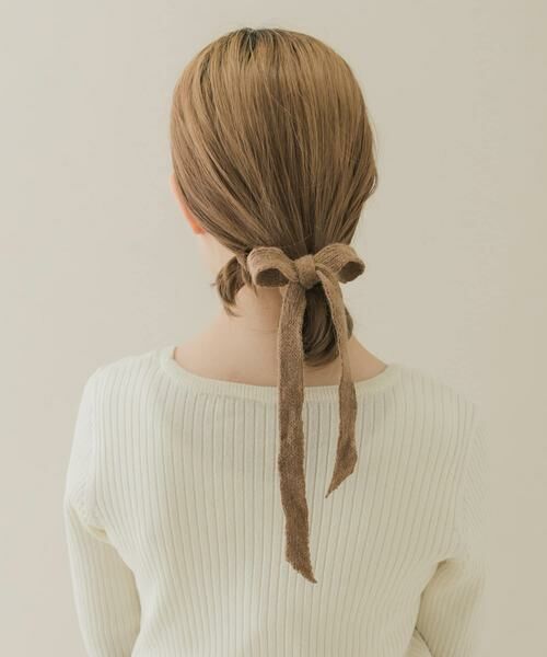 SMELLY / スメリー ヘアゴム・シュシュ | ニットリボンヘアカフセット | 詳細4