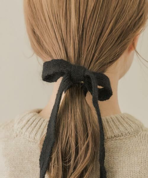 SMELLY / スメリー ヘアゴム・シュシュ | ニットリボンヘアカフセット | 詳細6