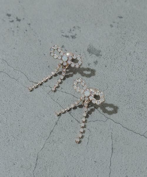 SMELLY / スメリー ピアス・イヤリング | ビジューリボンイヤリング | 詳細7