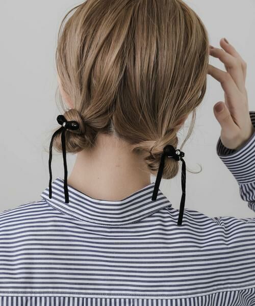 SMELLY / スメリー カチューシャ・カチューム・その他 | ベロアリボン2セットヘアピン | 詳細5