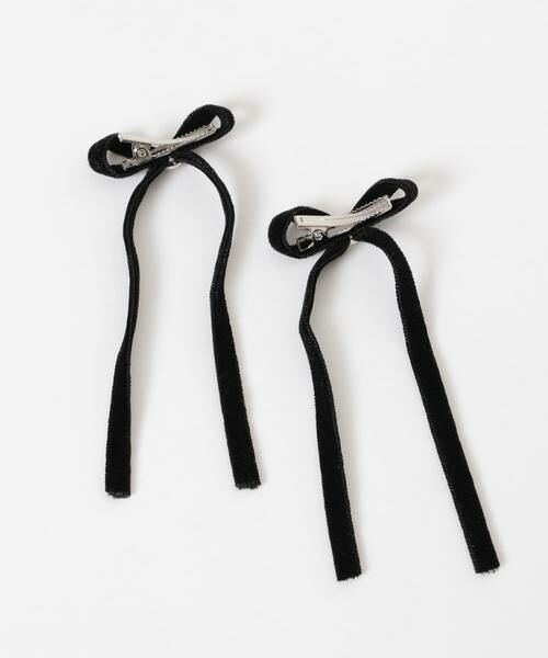 SMELLY / スメリー カチューシャ・カチューム・その他 | ベロアリボン2セットヘアピン | 詳細6