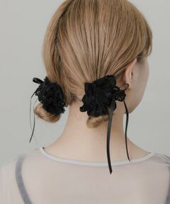 SMELLY / スメリー ヘアゴム・シュシュ | レースリボン2セットシュシュ