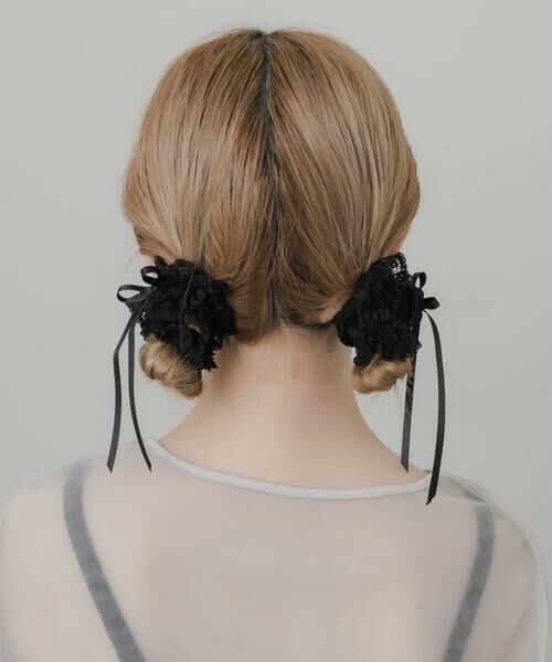 SMELLY / スメリー ヘアゴム・シュシュ | レースリボン2セットシュシュ | 詳細4