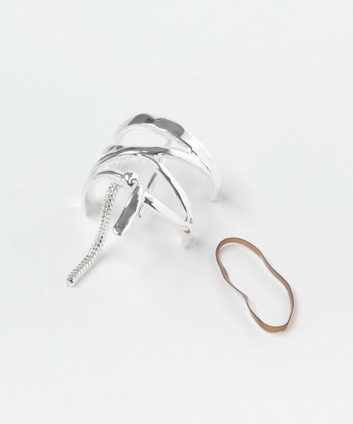 SMELLY / スメリー ヘアアクセサリー | ニュアンスメタルリボンヘアカフ | 詳細4