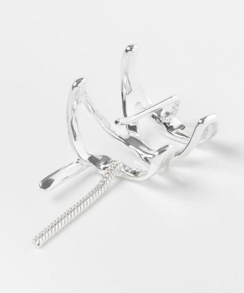 SMELLY / スメリー ヘアアクセサリー | ニュアンスメタルリボンヘアカフ | 詳細5