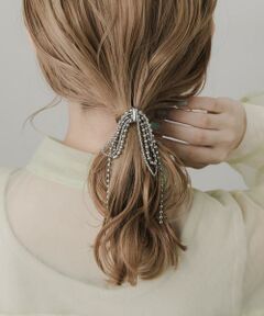 SMELLY / スメリー ヘアアクセサリー | メタルボールリボンチェーンヘアカフ