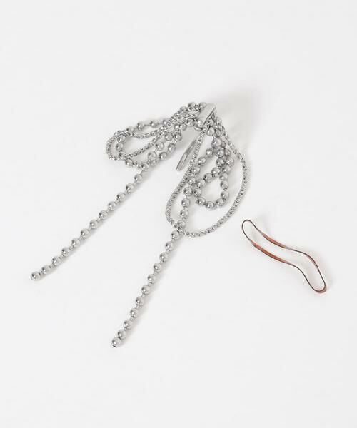 SMELLY / スメリー ヘアアクセサリー | メタルボールリボンチェーンヘアカフ | 詳細5