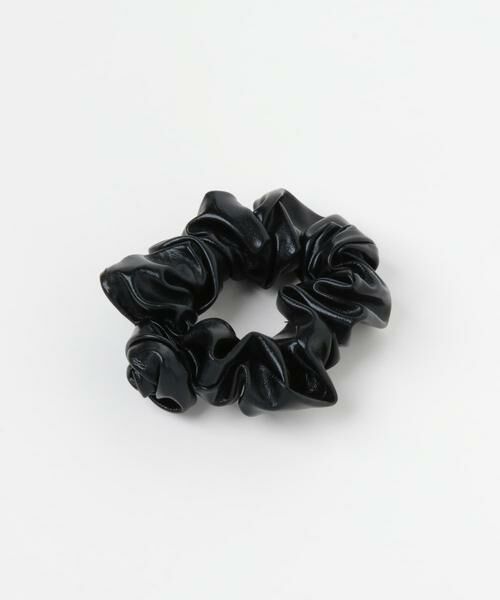 SMELLY / スメリー ヘアゴム・シュシュ | フェイクレザーローズシュシュ | 詳細4