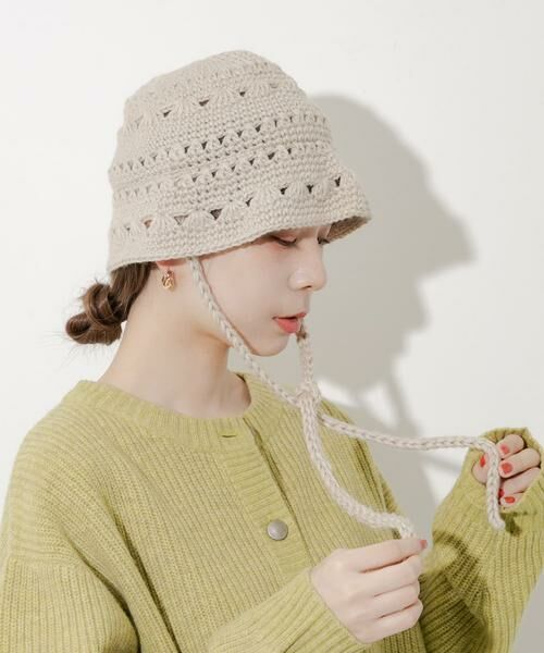 SMELLY / スメリー ハット | クロシェニットハット | 詳細8
