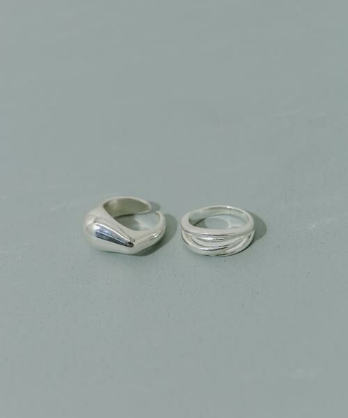 SMELLY / スメリー リング | プランプメタル2セットリング | 詳細2