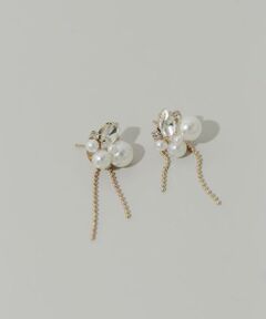 SMELLY / スメリー ピアス・イヤリング | パールビジューチェーンピアス
