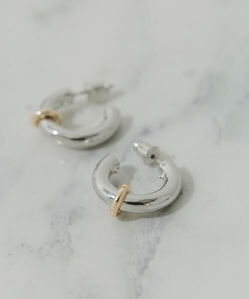 SMELLY / スメリー ピアス・イヤリング | メタルリングコンビフープピアス | 詳細1