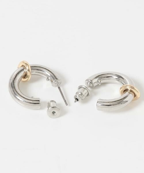 SMELLY / スメリー ピアス・イヤリング | メタルリングコンビフープピアス | 詳細8