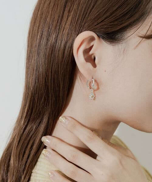 SMELLY / スメリー ピアス・イヤリング | フラワーチャームデザインフープピアス | 詳細6