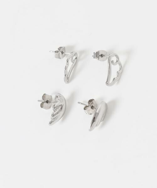 SMELLY / スメリー ピアス・イヤリング | エンジェルフェザー2セットピアス | 詳細10