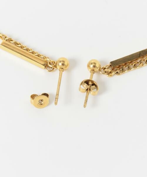 SMELLY / スメリー ピアス・イヤリング | ステンレススクエアバーピアス | 詳細8