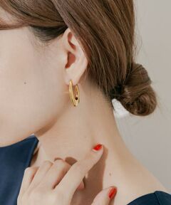 SMELLY / スメリー ピアス・イヤリング | ステンレスオーバルフープピアス