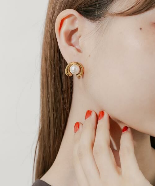 SMELLY / スメリー ピアス・イヤリング | ステンレスオープンラウンドパールピアス | 詳細1
