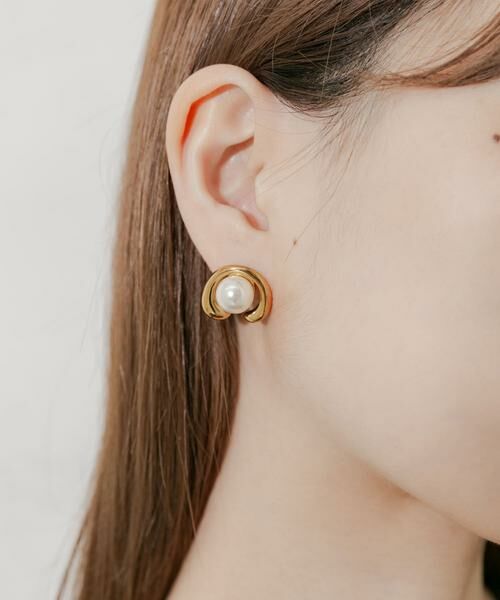 SMELLY / スメリー ピアス・イヤリング | ステンレスオープンラウンドパールピアス | 詳細2