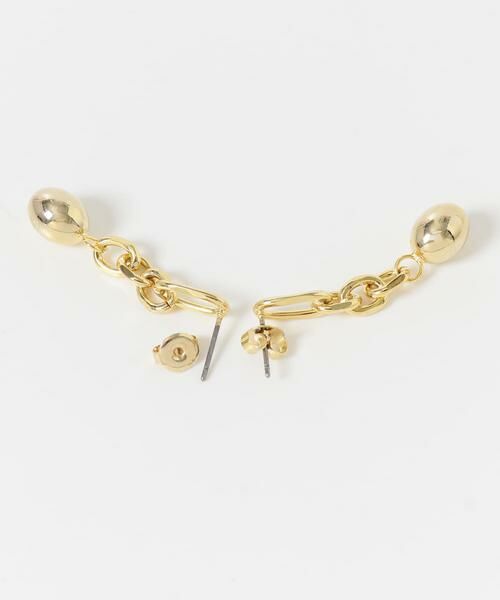 SMELLY / スメリー ピアス・イヤリング | メタルボールドロップチェーンピアス | 詳細7