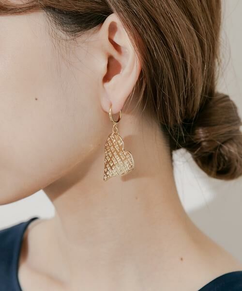 SMELLY / スメリー ピアス・イヤリング | メッセージハートプレートイヤリング | 詳細3