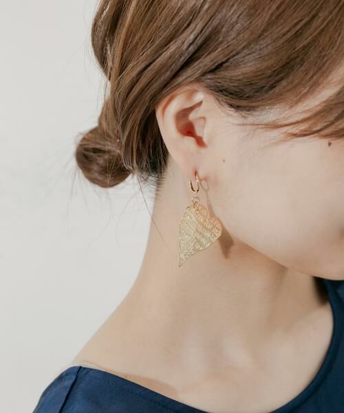 SMELLY / スメリー ピアス・イヤリング | メッセージハートプレートイヤリング | 詳細4