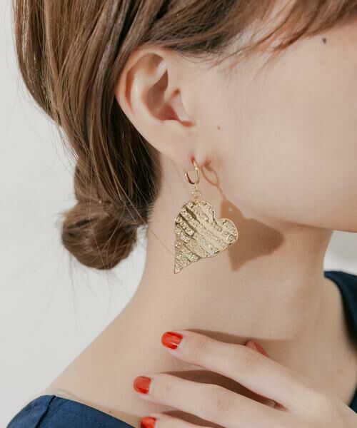 SMELLY / スメリー ピアス・イヤリング | メッセージハートプレートイヤリング | 詳細5