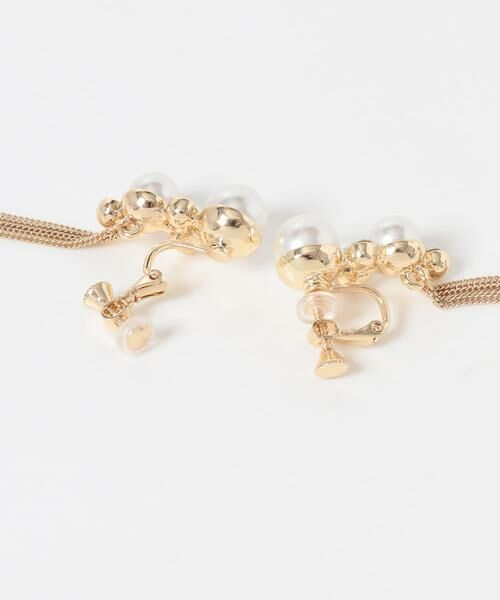 SMELLY / スメリー ピアス・イヤリング | パールビジューロングチェーンイヤリング | 詳細6