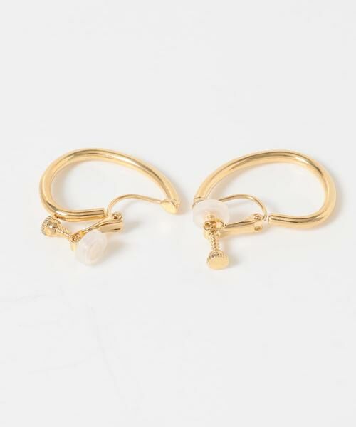 SMELLY / スメリー ピアス・イヤリング | トライアングルニュアンスフープイヤリング | 詳細4