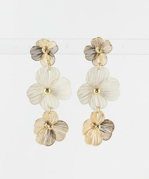 SMELLY / スメリー ピアス・イヤリング | トリプルフラワーイヤリング | 詳細5