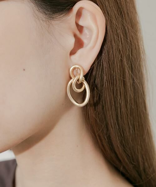 SMELLY / スメリー ピアス・イヤリング | トリプルサークルデザインイヤリング | 詳細2