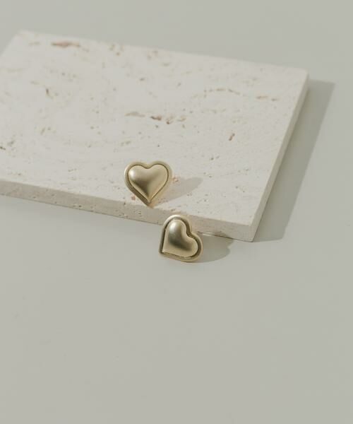 SMELLY / スメリー ピアス・イヤリング | マットハートイヤリング | 詳細1