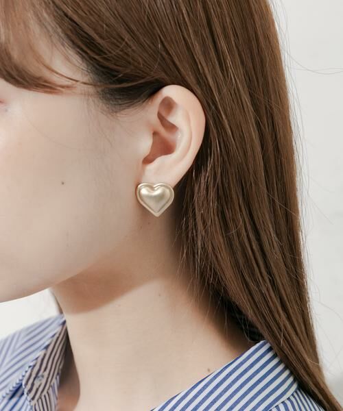 SMELLY / スメリー ピアス・イヤリング | マットハートイヤリング | 詳細2