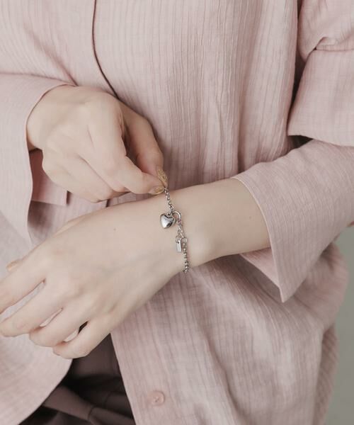 SMELLY / スメリー ブレスレット・バングル | ステンレスハートチャームブレスレット | 詳細3