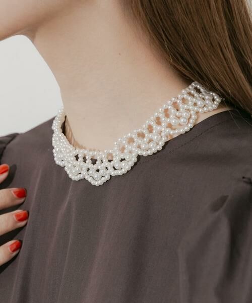 SMELLY / スメリー ネックレス・ペンダント・チョーカー | パールカラーチョーカーネックレス | 詳細1