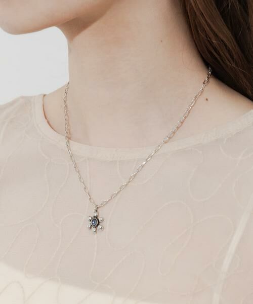 SMELLY / スメリー ネックレス・ペンダント・チョーカー | ストーンフラワーチャームネックレス | 詳細4