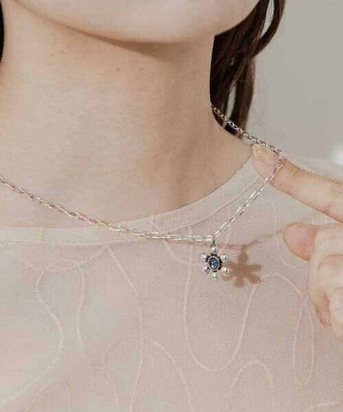 SMELLY / スメリー ネックレス・ペンダント・チョーカー | ストーンフラワーチャームネックレス | 詳細5