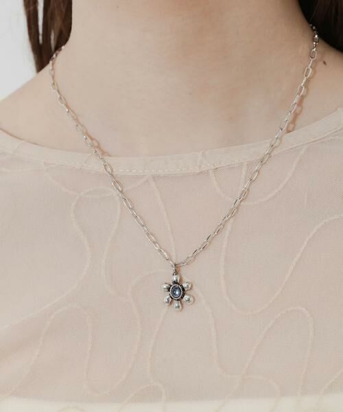 SMELLY / スメリー ネックレス・ペンダント・チョーカー | ストーンフラワーチャームネックレス | 詳細6