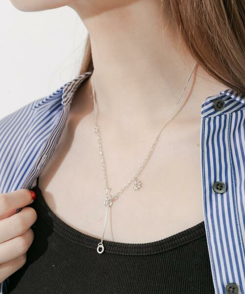 SMELLY / スメリー ネックレス・ペンダント・チョーカー | フラワーチャームコンビチェーンYネックレス | 詳細4