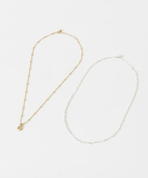 SMELLY / スメリー ネックレス・ペンダント・チョーカー | メタルチャームコンビメッキ2セットネックレス | 詳細4