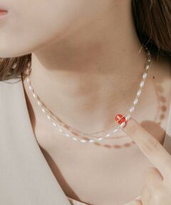 SMELLY / スメリー ネックレス・ペンダント・チョーカー | オーバルパール２セットネックレス