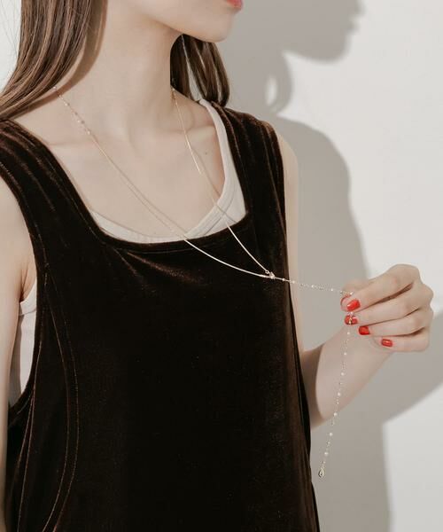 SMELLY / スメリー ネックレス・ペンダント・チョーカー | パールチェーンマルチWAYロングネックレス | 詳細3