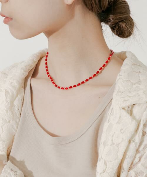 SMELLY / スメリー ネックレス・ペンダント・チョーカー | カラーオーバルビーズネックレス | 詳細3