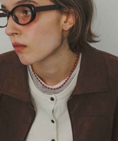 SMELLY / スメリー ネックレス・ペンダント・チョーカー | カラーオーバルビーズネックレス | 詳細5