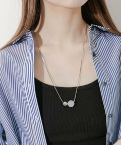 SMELLY / スメリー ネックレス・ペンダント・チョーカー | ダブルボールトップスライドネックレス